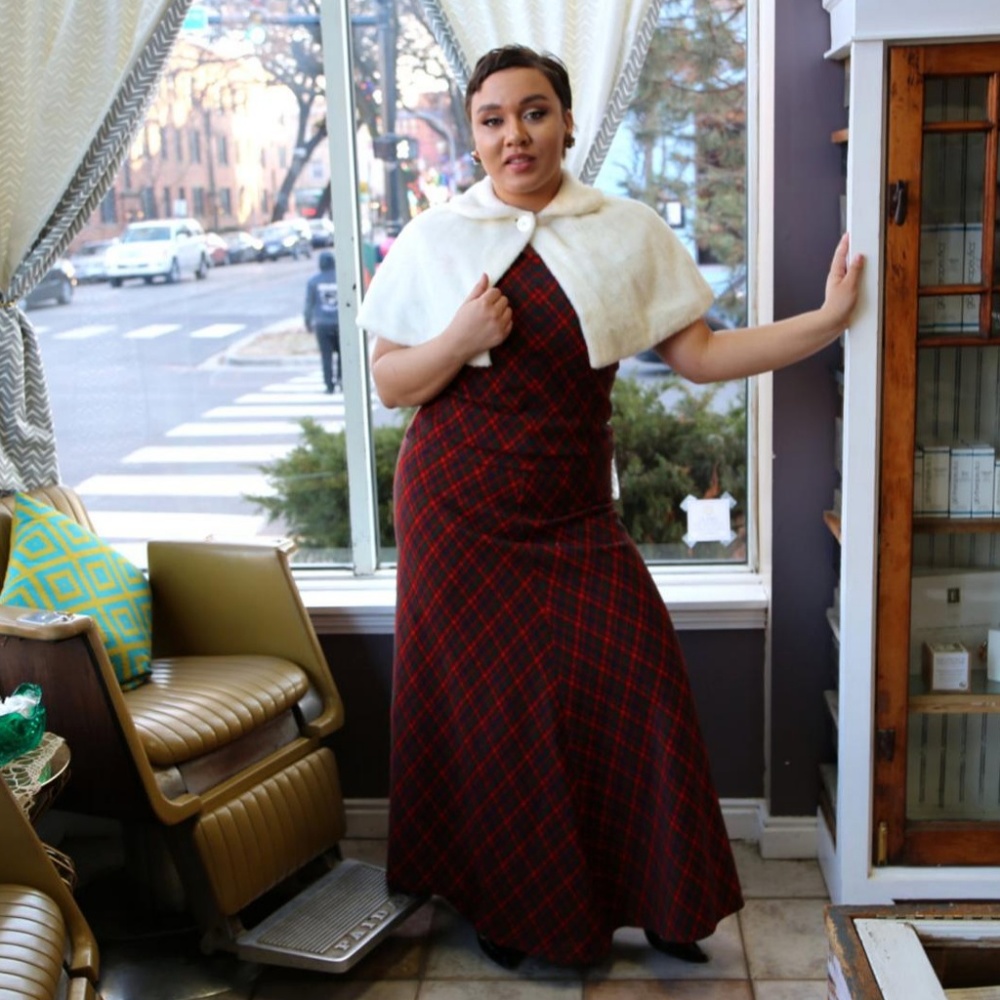 Plaid Two Piece Sleeveless Top and Skirt Set